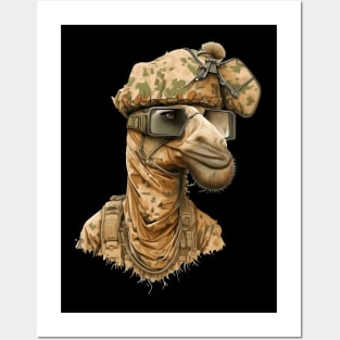 funny camelflage Posters and Art